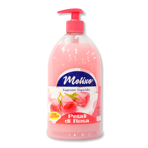 Jabón líquido de rosas con dosificador 1000 ml de marca MELIXE