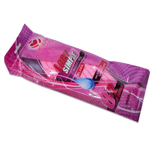 Set de máquinas de afeitar para mujer, doble hoja, con lubricante (10 unidades) 