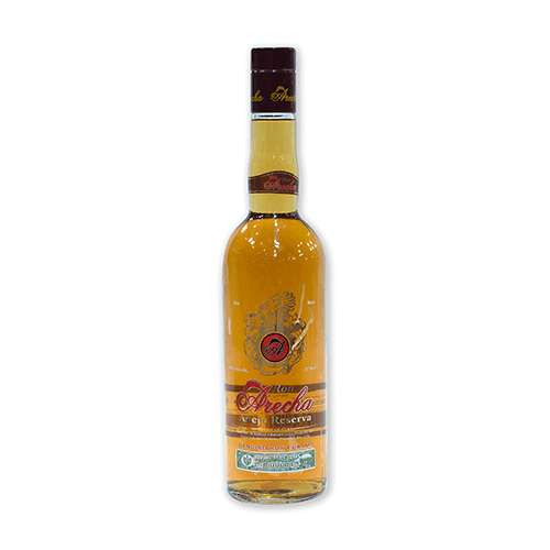 Ron Añejo Reserva  Marca Arecha  700 ml ,38 GL