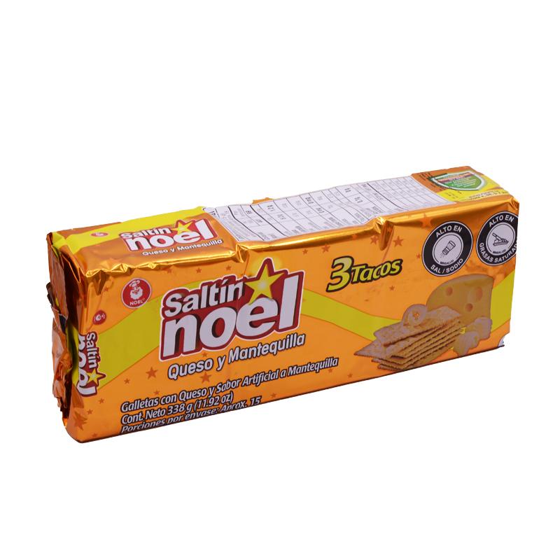 Galletas Saltín de queso y mantequilla, 385 g