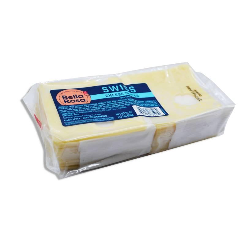 Lonchas de queso suizo, 1.5 lb
