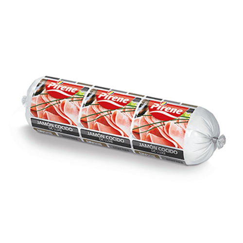 Jamón cocido Deluxe. Marca: Pirene. 500 gr