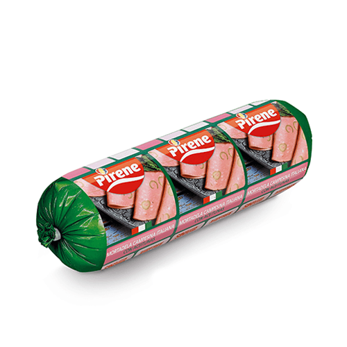 Mortadela con aceituna. Marca: Pirene, 500 g