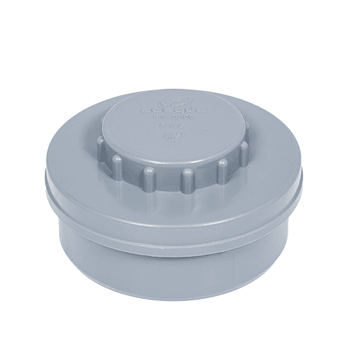 Tapón sanitario de PVC, para registro, con rosca, diámetro 50 mm