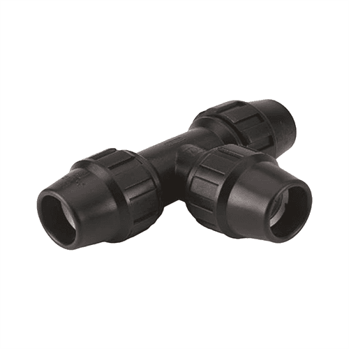 TE igual de polietileno, diámetro 32 mm (1").