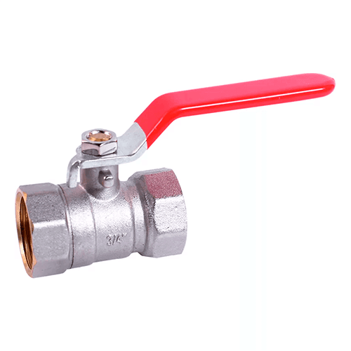 Llave de paso esférica de palanca, diámetro 3/4", H-H.