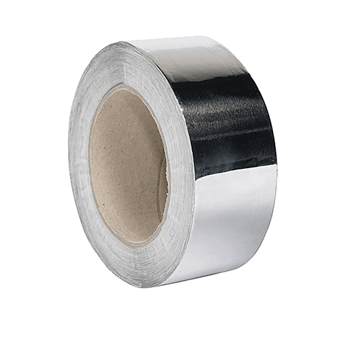 Cinta de aluminio, ancho 50 mm, longitud 50 metros.