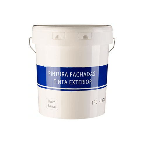 Pintura para exteriores, blanco mate, 15 L