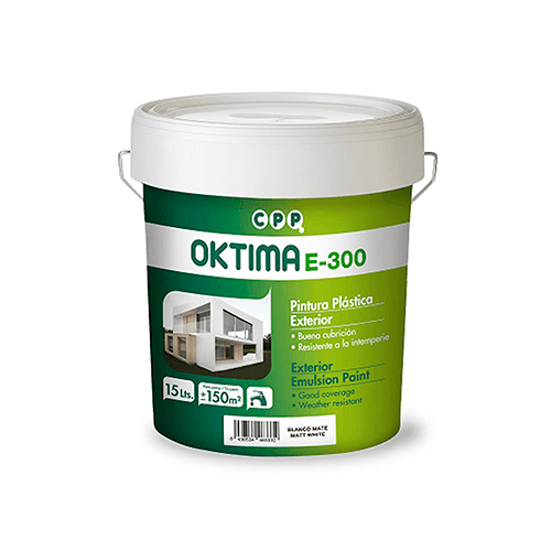 Pintura plástica para exteriores blanco mate 15 L