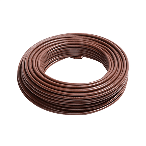Cable eléctrico 14 AWG (2,5 mm2) color marrón, rollo de 100 m.