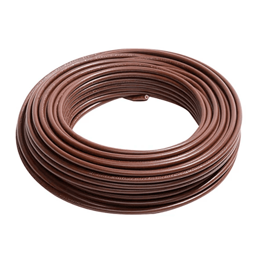 Cable eléctrico 12 AWG (4 mm2) color marrón, rollo de 25 m.