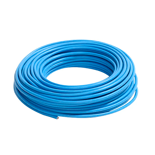 Cable eléctrico 12 AWG (4 mm2) color azul, rollo de 25 m.
