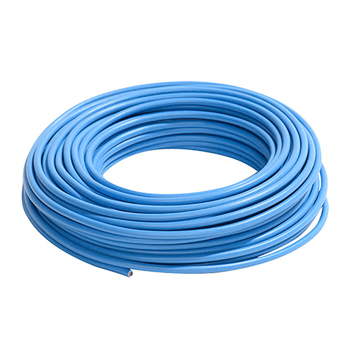 Cable eléctrico 12 AWG (4 mm2) color azul, rollo de 50 m.