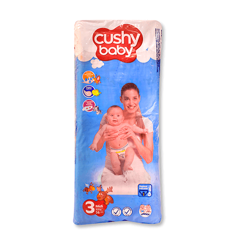 Culeros midi 4-9kg, 36 unidades