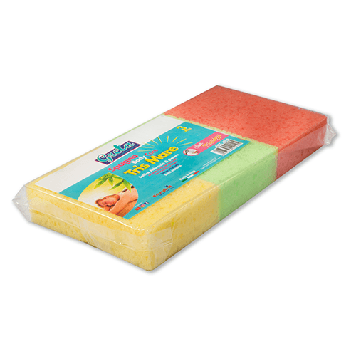 Esponja de baño Tris Mare, 3 unidades