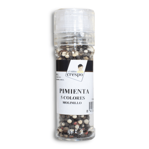 Pimienta 5 colores, con molinillo (40 g)