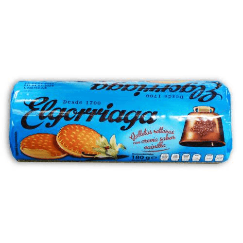 Galletas rellenas de vainilla el gorriaga 180 g
