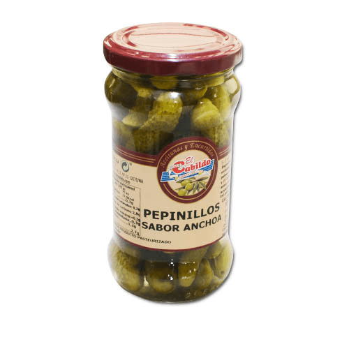 Pepinillos enteros sabor anchoa 