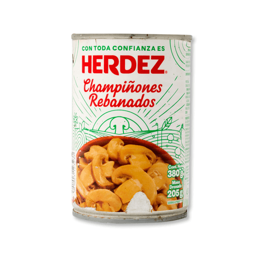 Champiñones rebanados, 380 g