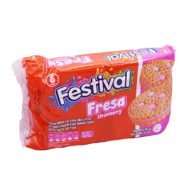 Galletas Festival de fresa, 403 g
