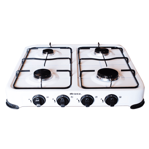 Cocina de meseta a gas 4hornillas.
