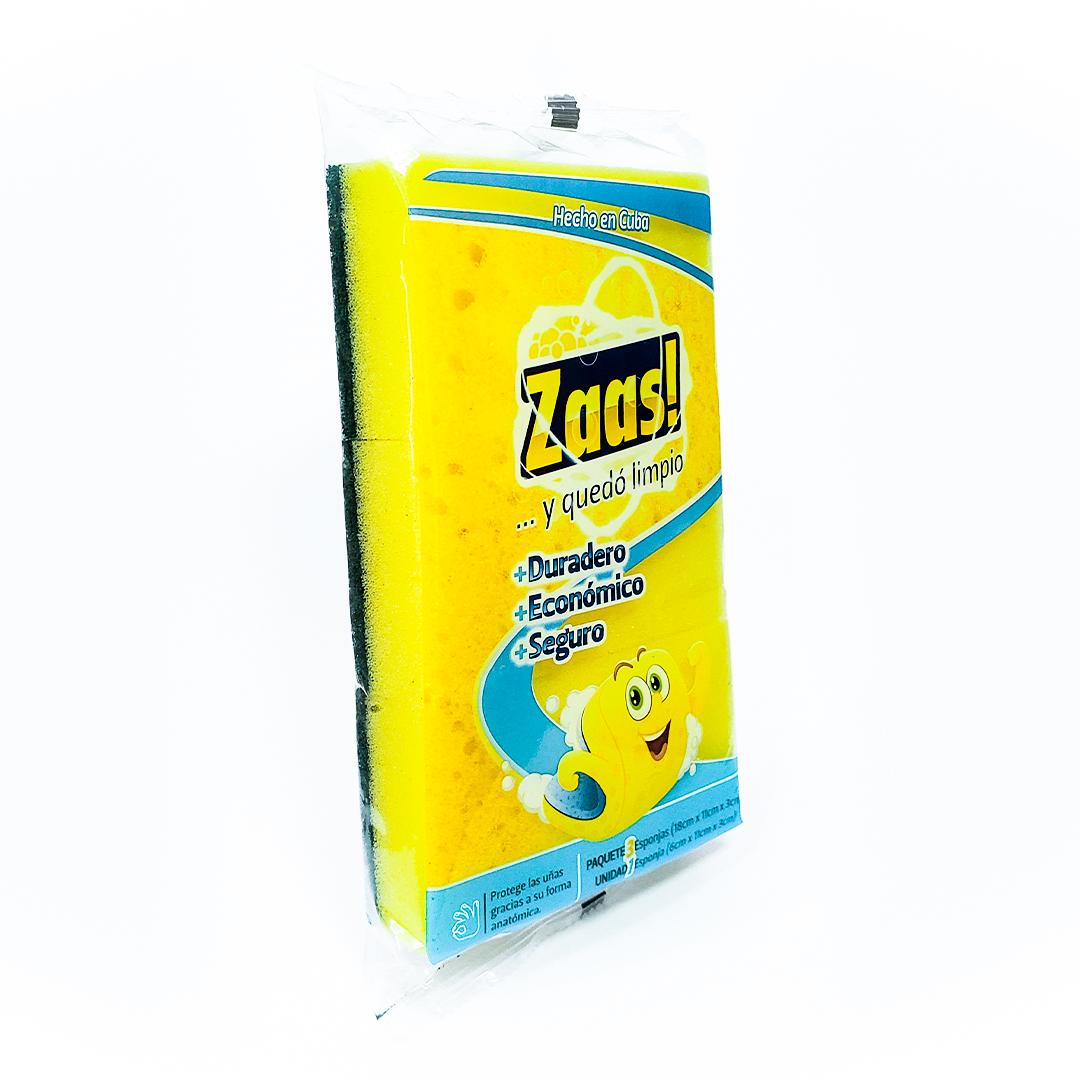 Set de 3 esponjas para fregar Zaas