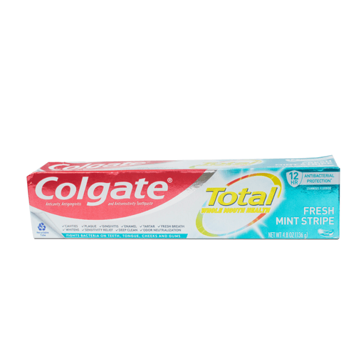 Pasta dental “Total” de Colgate, protección antibacterial, 4.8 Oz 