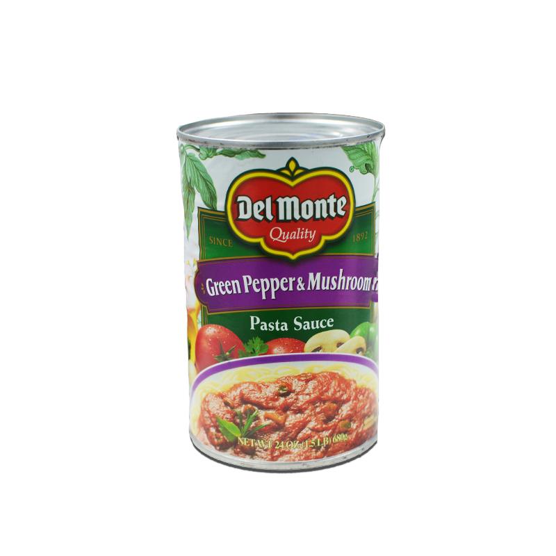 Salsa para pasta con pimientos verdes y champiñones, 24 oz