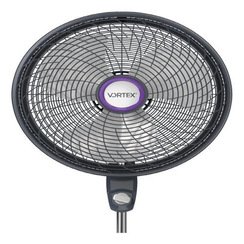 Ventilador de pie de 3 aspas, color negro