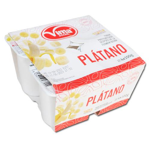 Yogurt plátano (4 unidades)