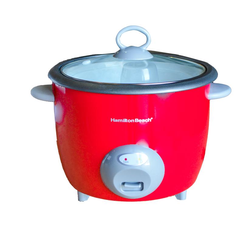 Arrocera de 20 tazas, color rojo