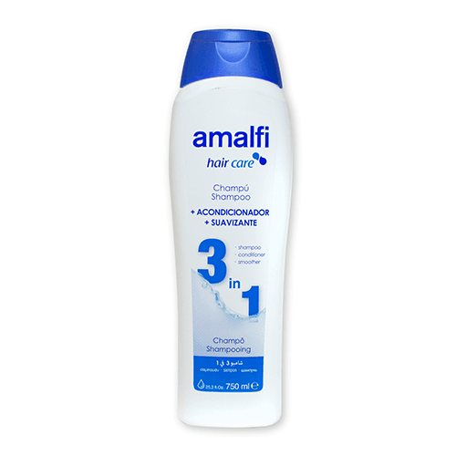 Champú Cabello + Acondicionador + Suavizante 3 en 1,750 ml