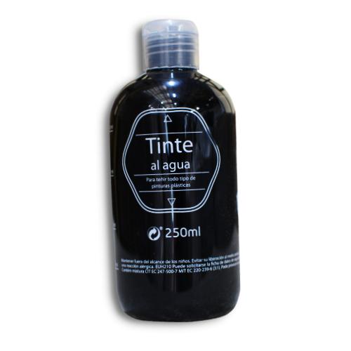 Tinte al agua, color negro (250 ml)