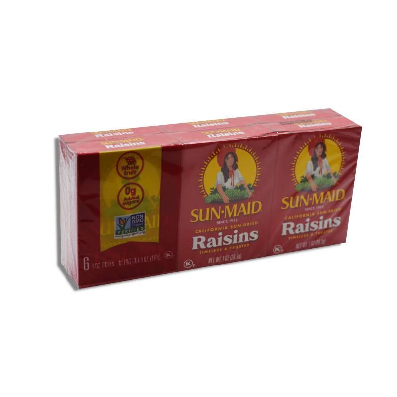 Pasitas, pack de 6 cajas de 170 g