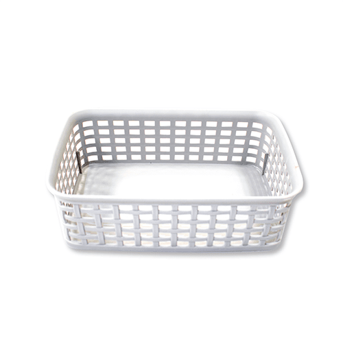 Cesta Plástica Ratán Rectangular 6X20X14cm 