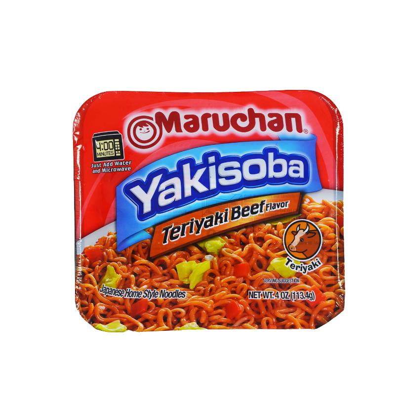 Fideos de carne con salsa teriyaki, 4 oz