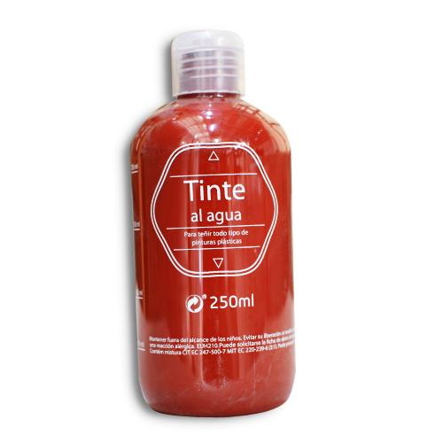 Tinte al agua, color rojo óxido (250 ml)