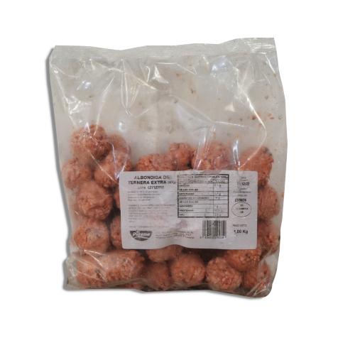 Albóndigas de vacuno (1 Kg). Marca: Pirene