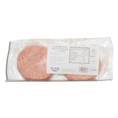 Hamburguesa de pavo y pollo (caja de 52 unidades) 