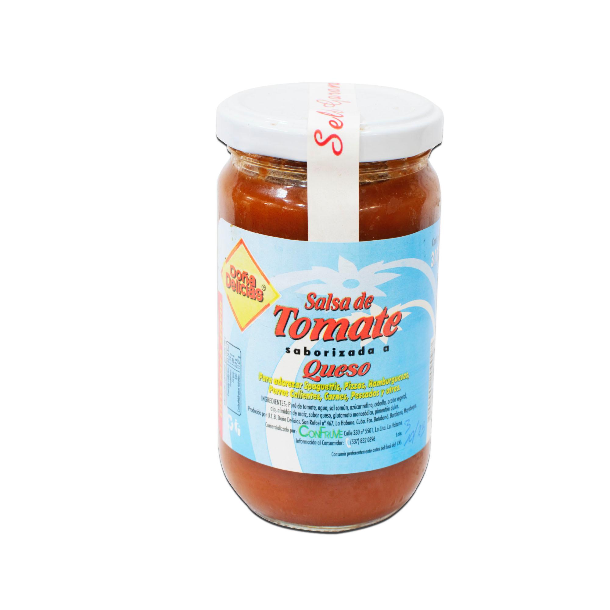 Salsa de tomate saborizada a queso (310 ml)