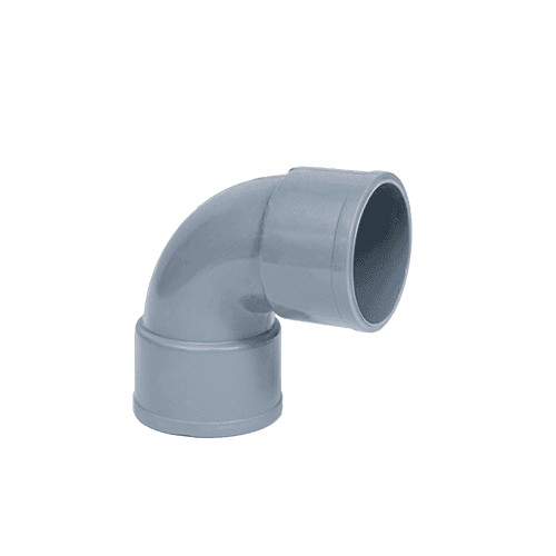 Codo sanitario de PVC, diámetro 50 mm, 90°, Hembra/Hembra