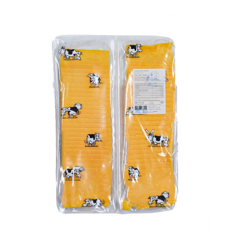 Queso Cheddar rojo loncheado, 1 Kg