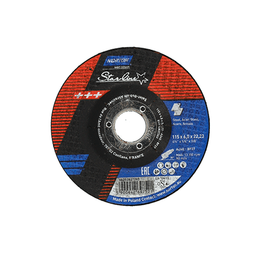 Disco de desbaste para acero, diámetro 115 mm, ancho 6 mm