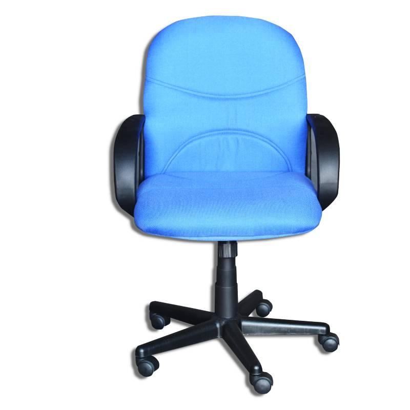 Silla giratoria, color azul
