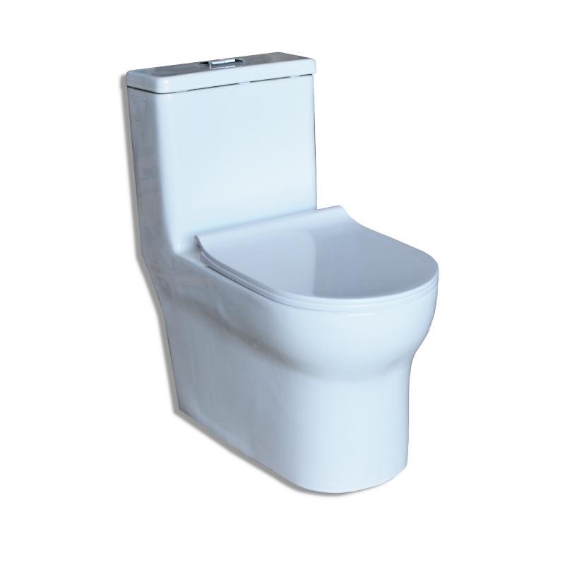 Mueble sanitario con doble botón de descarga negros
