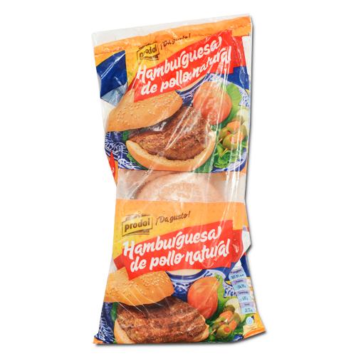 Hamburguesa de Pollo Natural. Prodal. 1 Kg
