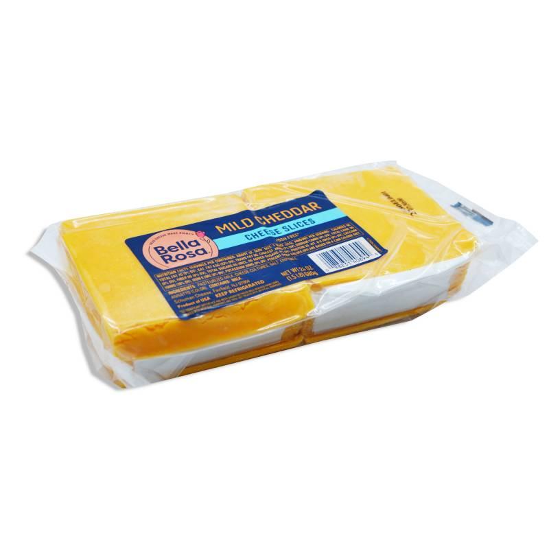 Queso cheddar en rebanada, 1.5 lb
