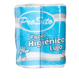 Papel higiénico de lujo marca Prosito (4 rollos)
