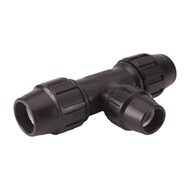 TE reducida de polietileno, diámetros 25-20-25 mm (3/4"-1/2"-3/4").
