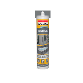 Silicona universal multiusos color blanco, 280 ml.